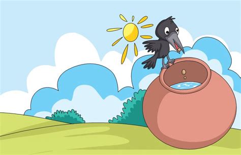 The Thirsty Crow Story For Children With Moral