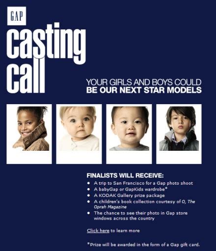 2007 Kodakbaby Gap Casting Call Contest