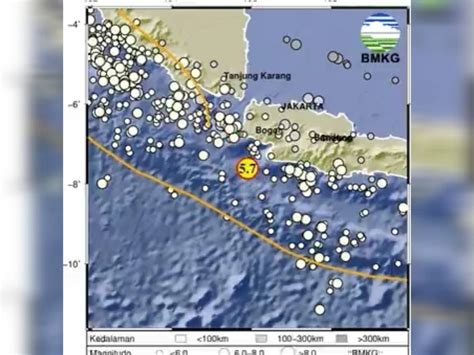 Gempa Bumi Magnitudo 5 7 Mengguncang Banten Terasa Sampai Cianjur