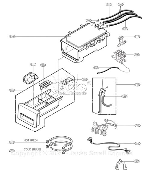 Lg Wm2487hwm Parts Diagram For Dispenser Assembly