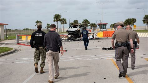 Man Shot Killed After Crashing Car Into Gate At Naval Air Station