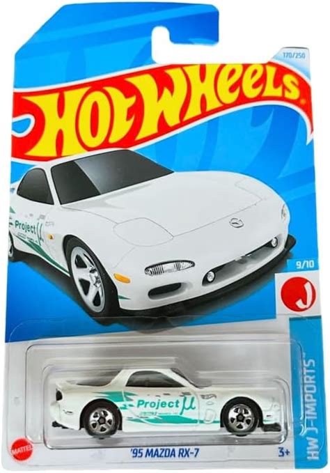 Hot Wheels 95 Mazda RX 7 HW J Imports Ages 3 And Up White Amazon In