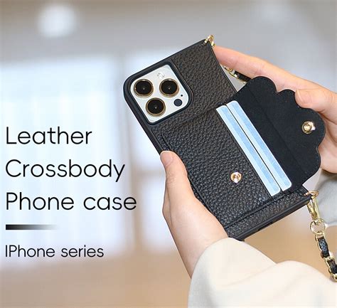 Custom Leather Cross Body Cell Phone Case Manufacturers