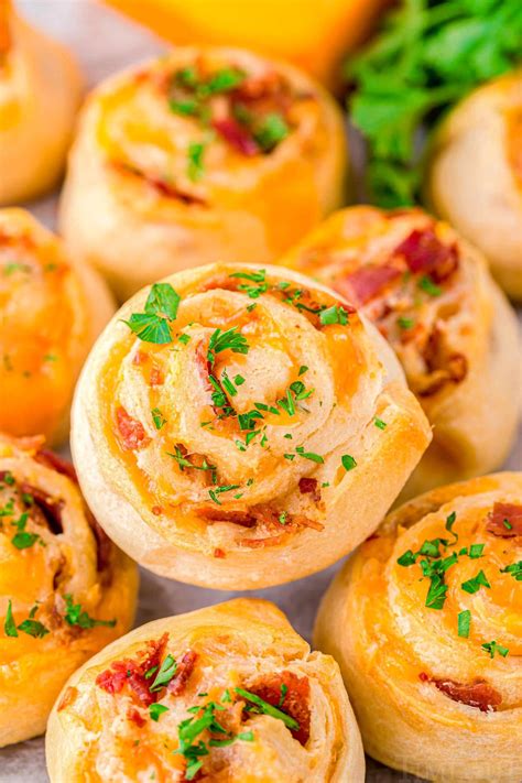 Cheddar Bacon Pinwheels Recipe Mom On Timeout