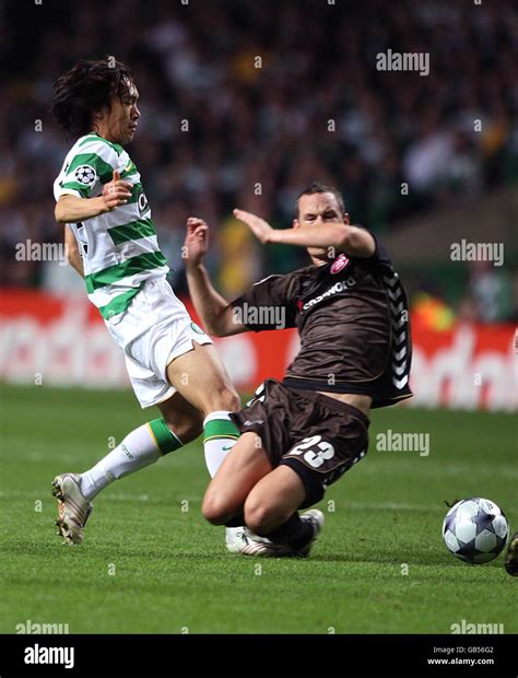 Soccer Uefa Champions League Group Celtic Aab Celtic Park Hi Res Stock