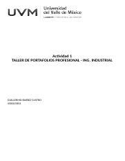 A Gic Docx Actividad Taller De Portafolios Profesional Ing