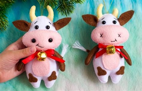 ОГО! Елочная игрушка КОРОВА: 10 лучших поделок своими руками