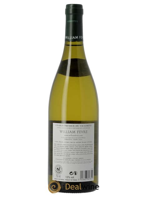 Acheter Chablis Er Cru Vaulorent William F Vre Domaine Lot