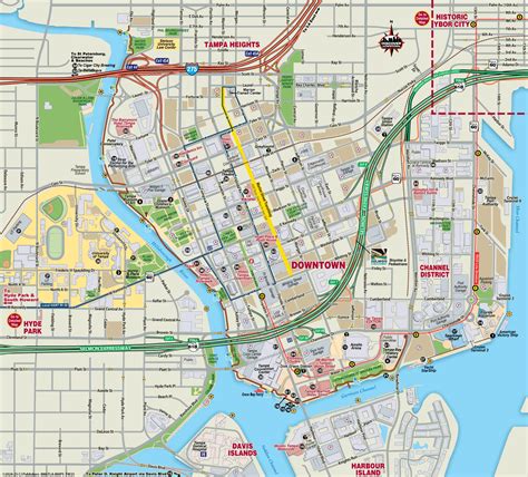 Map Of Downtown Tampa Interactive Downtown Tampa Florida Map