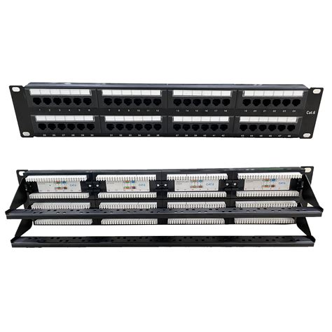 Inch U Rack Mount Rj Cat Utp Ftp Dual Unshielded Ports Patch