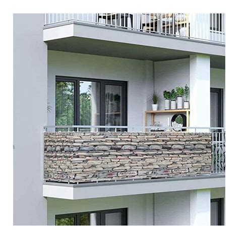 Imprinted Pvc Tarpaulin Material Balcony Screen Privacy Screen Fence