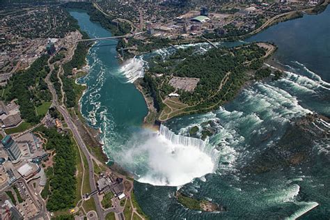 Aerial View Of The Niagara Falls Ontario Canada Fine Art Prints