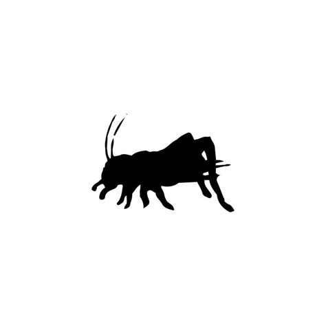 Cricket insect icon. Simple style insect science poster background ...