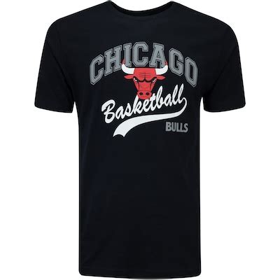 Camiseta Chicago Bulls Masculina Nba Manga Curta Nb Centauro