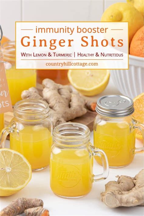 Immunity Booster Shots Healthy Ginger Shots Recipe