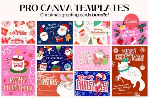 Christmas Cards Bundle Pro Canva Graphic By Arts And Patterns