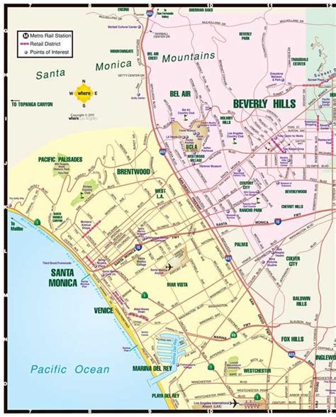 Brentwood Los Angeles Map Map Of Brentwood Los Angeles California Usa