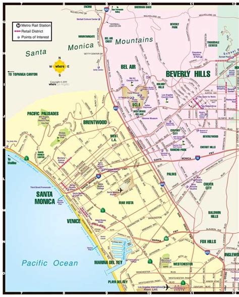 Brentwood Los Angeles map - Map of brentwood Los Angeles (California - USA)