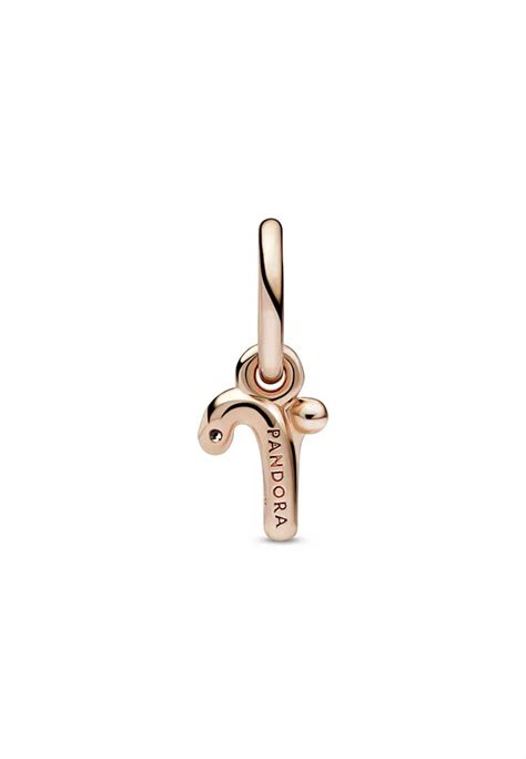 Buy Pandora Pandora 14k Rose Gold Plated Letter R Script Alphabet