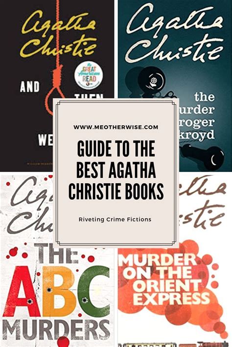 Agatha Christie Books In Order Printable List