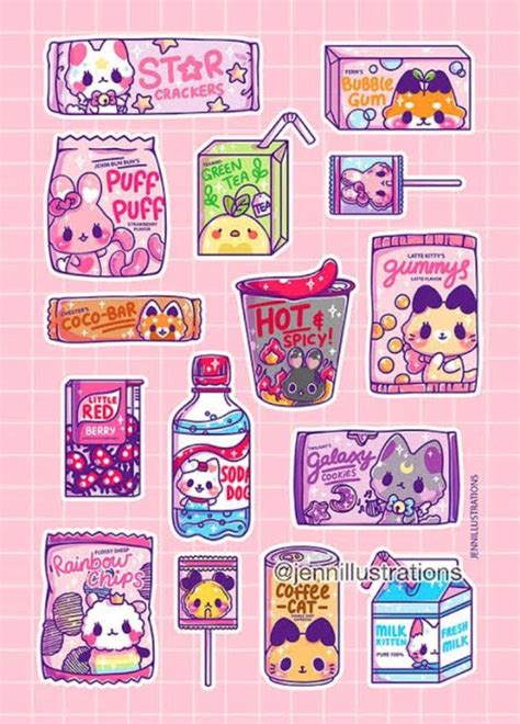 Pin By Mira On Sizin Pinleriniz Sticker Art Cute Food Drawings