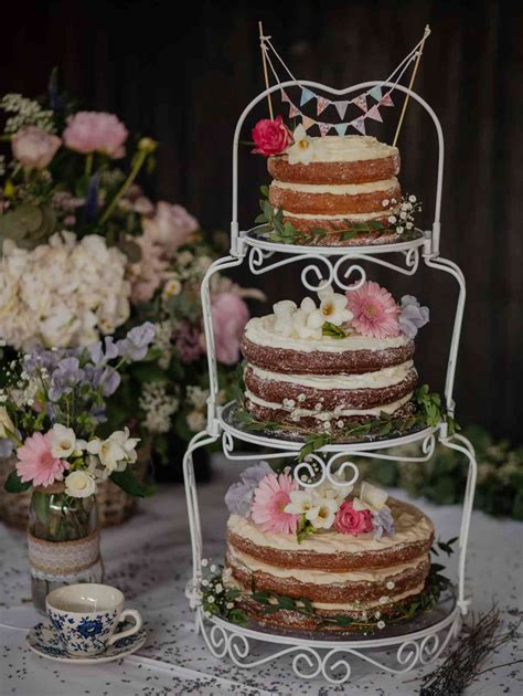 Elige El Pastel Desnudo Naked Cake Ideal Para Tu Espectacular Boda De