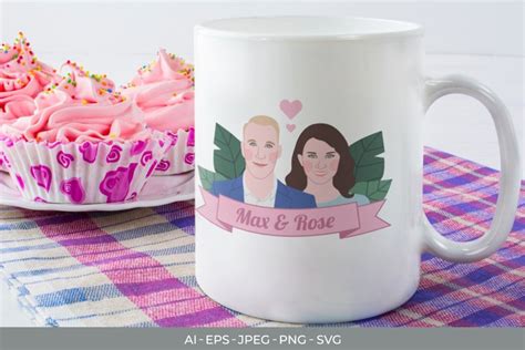 Custom Couple Portrait Mug