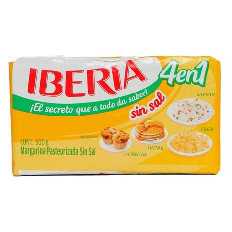 Margarina Iberia 4 En 1 Sin Sal 500 G Walmart