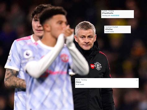 Solskjaer Sacked Tweets Ole Gunnar Solskjaer Sacked Manchester United