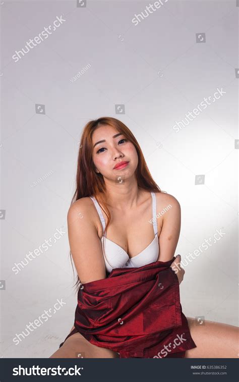 Sexy Asian Woman White Lingerie On库存照片 Shutterstock