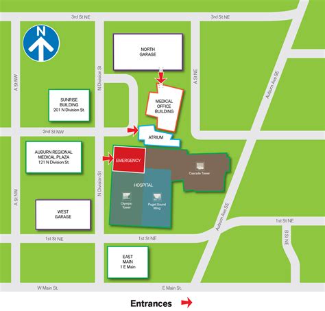 Campus Map Parking At Auburn Medical Center Multicare