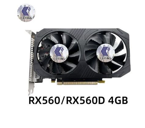 Tarjeta de vídeo CCTING RX 560 RX560D 4GB GDDR5 tarjetas gráficas RX500