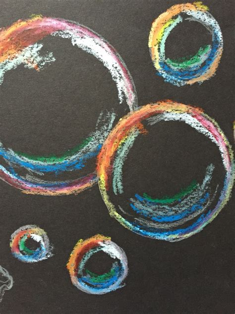 Bubbles Using Oil Pastel Oil Pastel Art Chalk Pastel Art Pastel Art