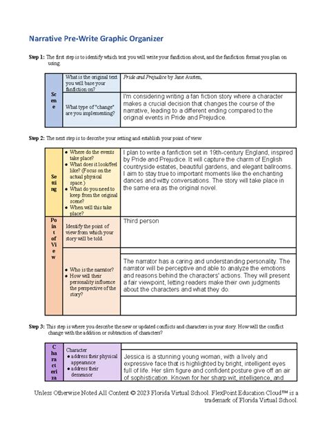 Copy Of Plotting Narrative Graphic Organizer Narrative Pre Write Graphic Organizer Step 1 The