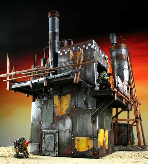 Factory Metal Orks Scrap Scratch Build Space Ork Terrain Ork