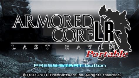 Armored Core Last Raven Portable PlayStation Vita PSP YouTube