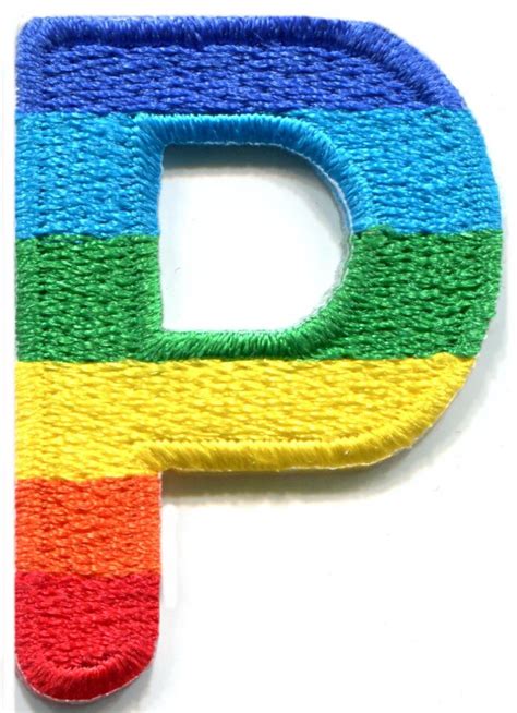 English Alphabet Letters Rainbow Lgbt Applique Iron On Patch Your Choice Ebay