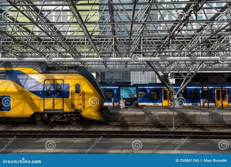 Nederlandse Spoorwegen Train In Zaandam Station Editorial Image Image