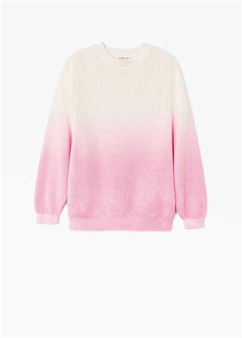 Ombré cotton sweater Women Mango United Kingdom Sueter Suéter de