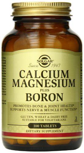 Solgar Calcium Magnesium Boron Tablets Count