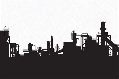 Industrial Skyline Silhouette