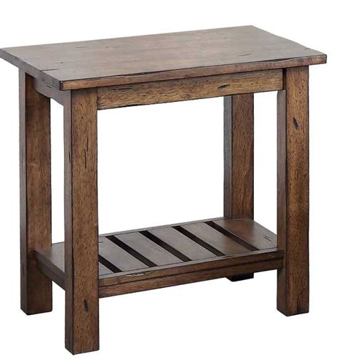 Winners Only® Carmel Rustic Brown 18 End Table Fischer Furniture