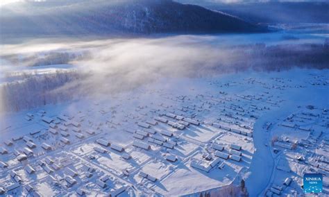 View Of Hemu Village After Snow In China S Xinjiang Global Times