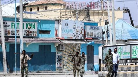 Al Shabab Islamists Kill 12 In Somali Hotel Attack Bbc News