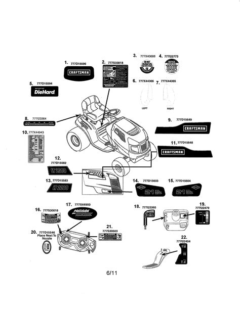 Craftsman Dlt 3000 Parts Diagram