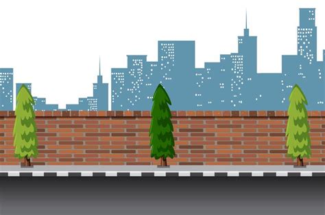 Urban street road scene 295576 Vector Art at Vecteezy