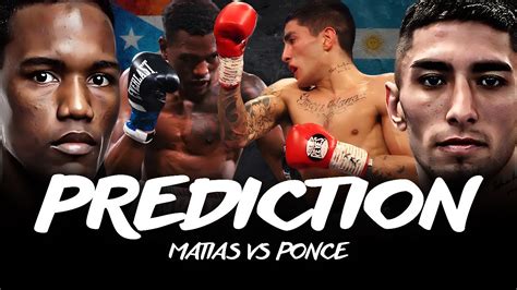 SUBRIEL MATIAS VS JEREMIAS PONCE PUNCH PERFECT PREDICTION YouTube