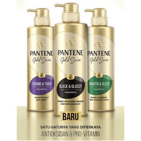 Jual Pantene Pro V Gold Series Smooth And Sleek Strong And Thick Shampoo Sampo 450ml Conditioner