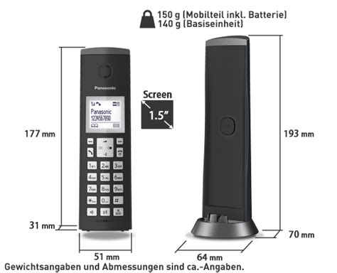 KX TGK220 Design DECT Schnurlostelefon Panasonic