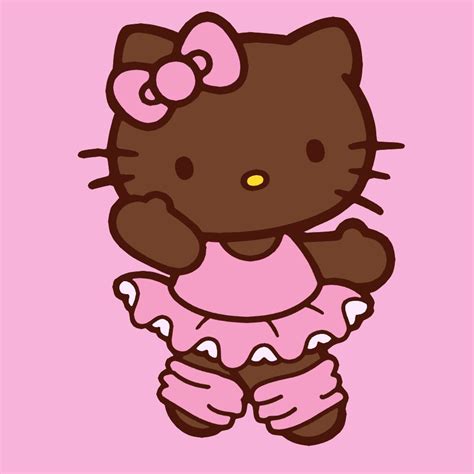 a hello kitty wallpaper with a pink background